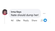 Comment by a fan on the post (Image via Facebook/ @Pam Hamm Masters)